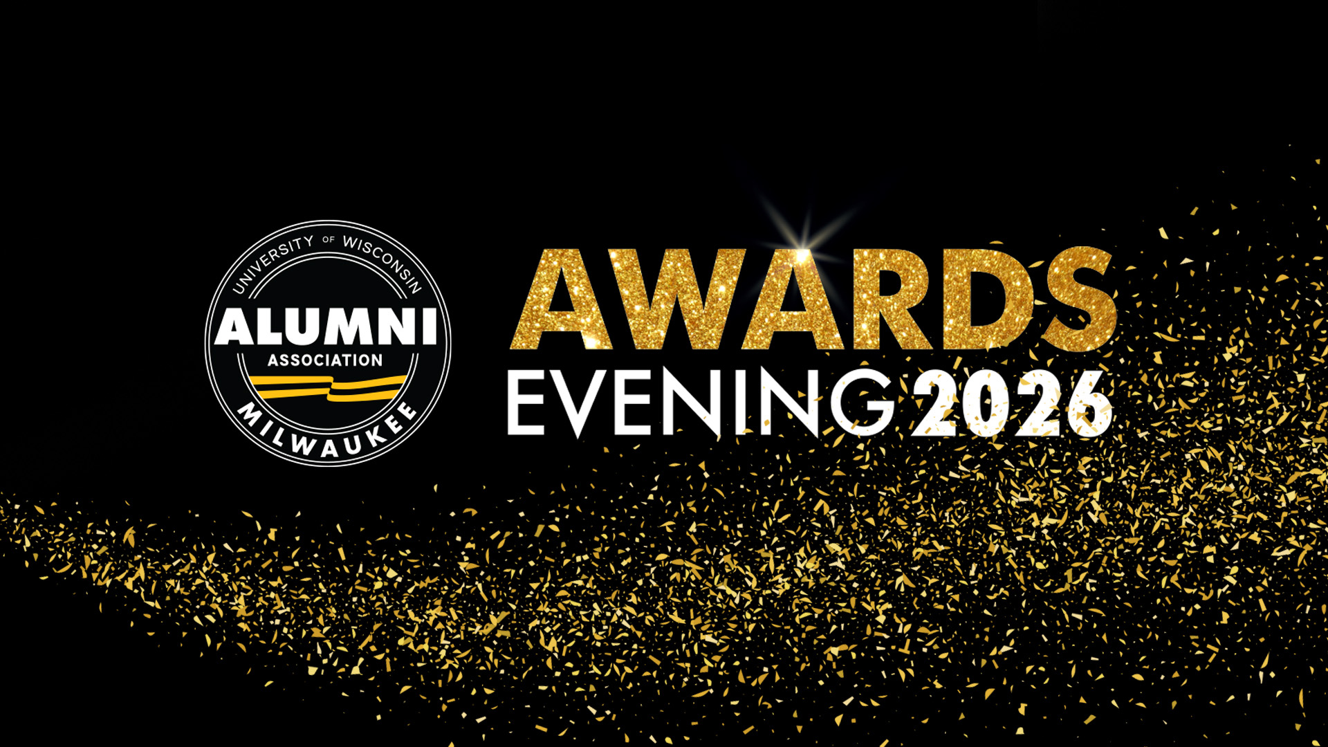 2026 UWM Alumni Awards Evening event graphic