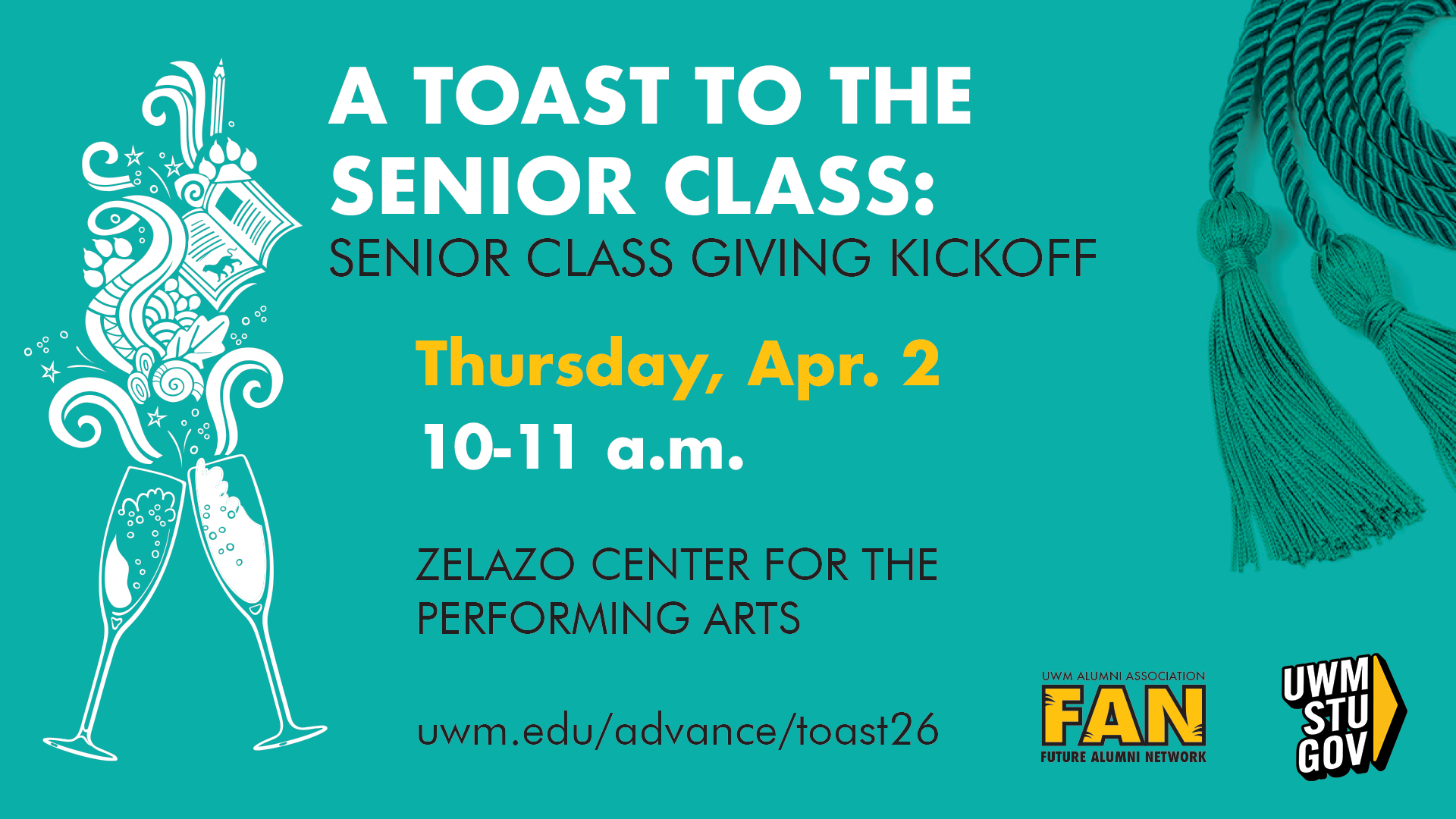 A Toast to the Senior Class Event Graphic