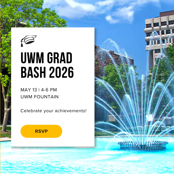 UWM Grad Bash 2026 Event Graphic