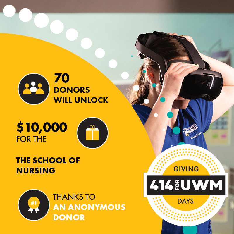 School of Nursing Challenge 414 for UWM Giving Days graphic