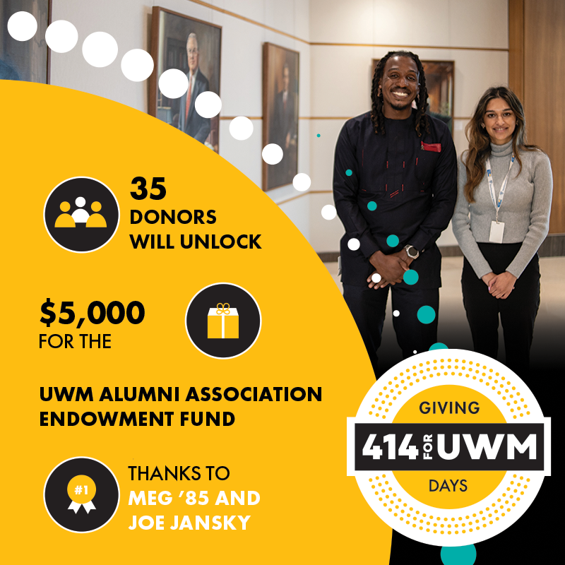 UWM Alumni Association Endowment Fund Challenge graphic