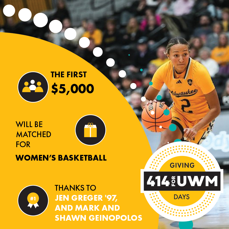 414 Giving Day Challenge Graphic for Women's Basketball