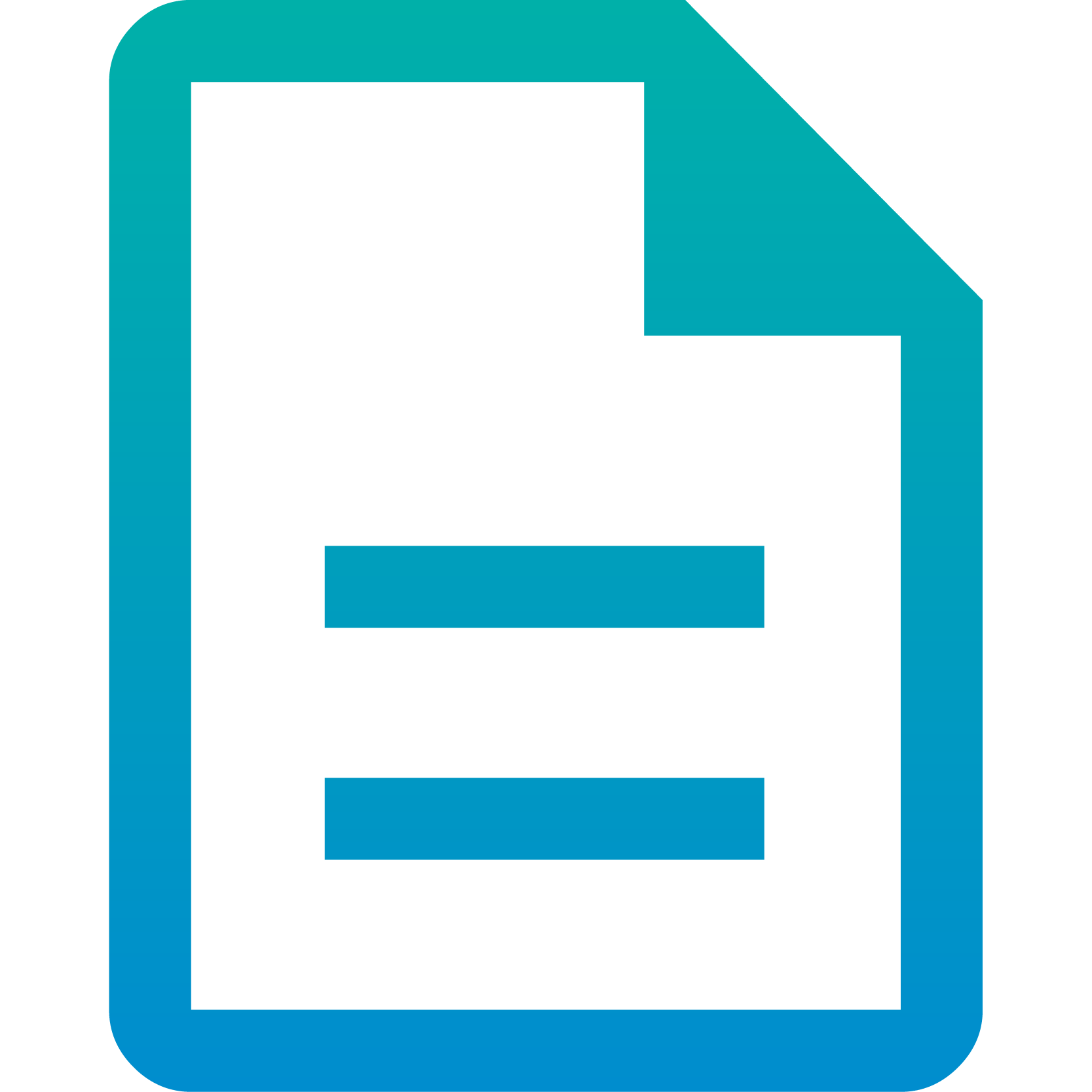 Graphic outline depicting a document