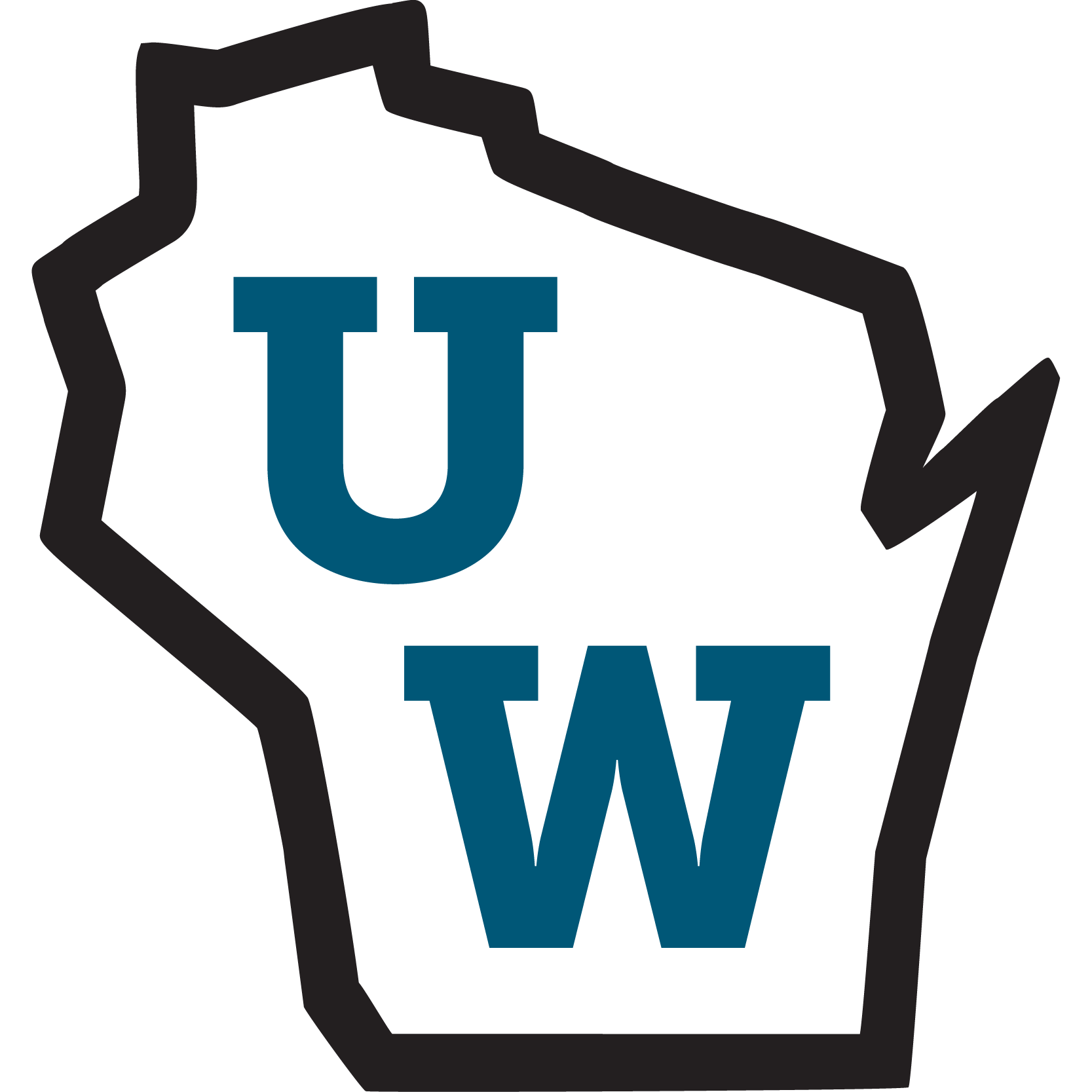 The Universities of Wisconsin Logo. The Letters U and W are enclosed within an outline of the state of Wisconsin.