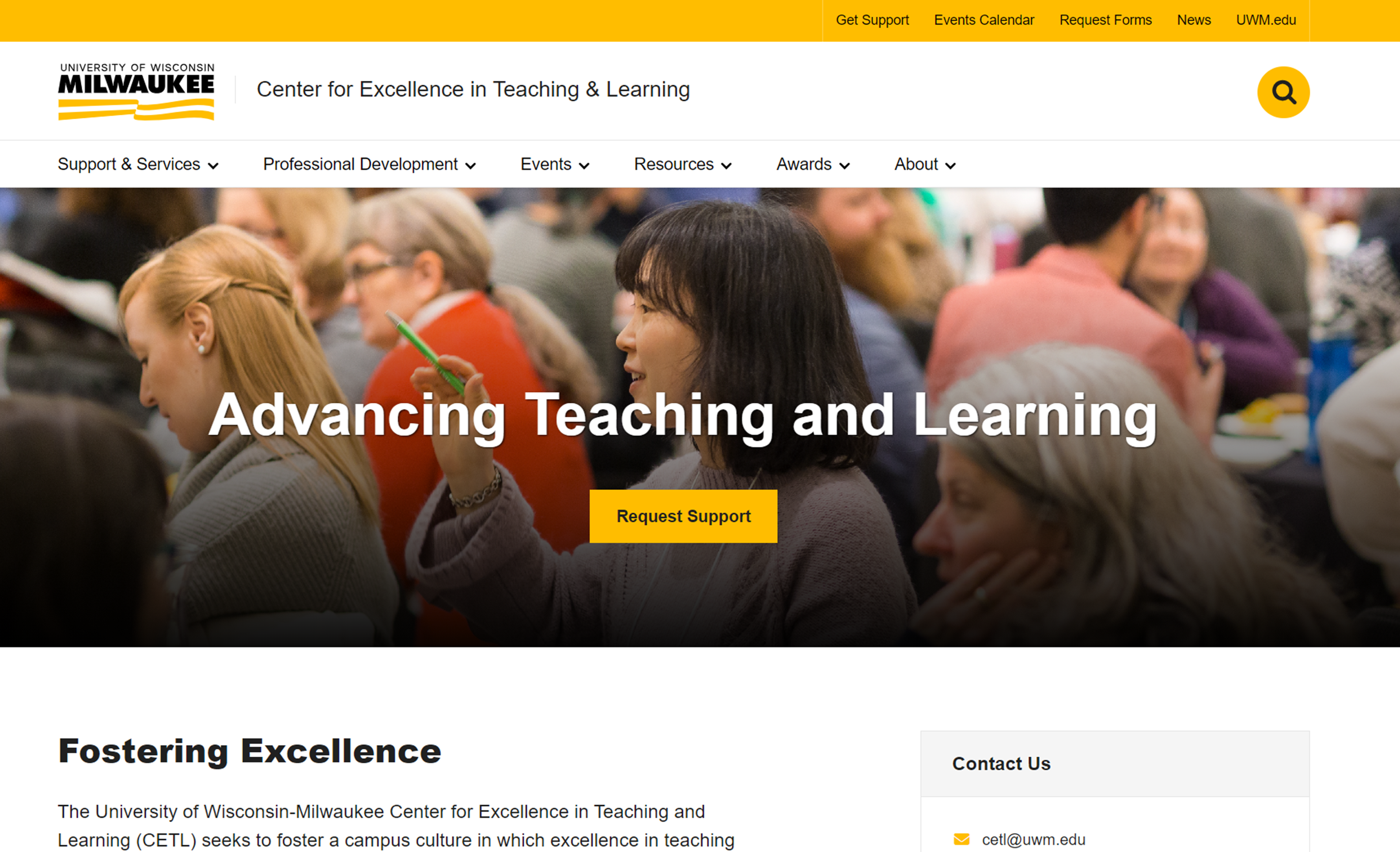 CETL's New Homepage