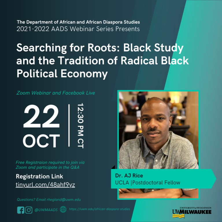 Webinar | “Searching for Roots: Black Study and the Tradition of ...