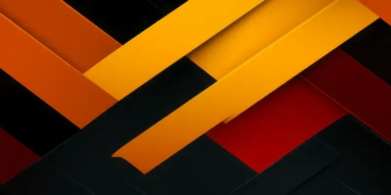 geometric cloth shapes at angles