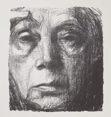 Image: Käthe Kollwitz, Self-Portrait, lithograph, c. 1934