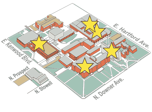 Gallery Night Campus Map