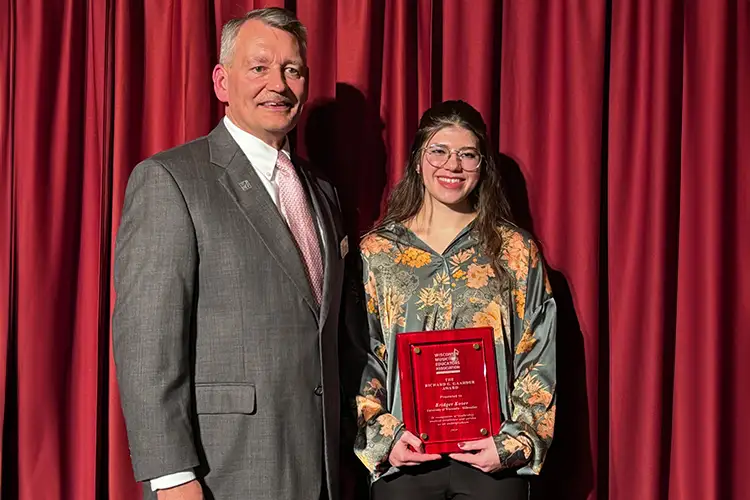 Music Education student Bridget Koser recognized with Richard G. Gaarder Award