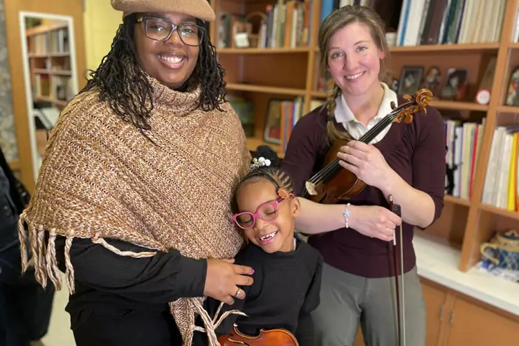 Heidi Barker - Violin Teacher UWM String Academy With Victoria and Danielle Washington