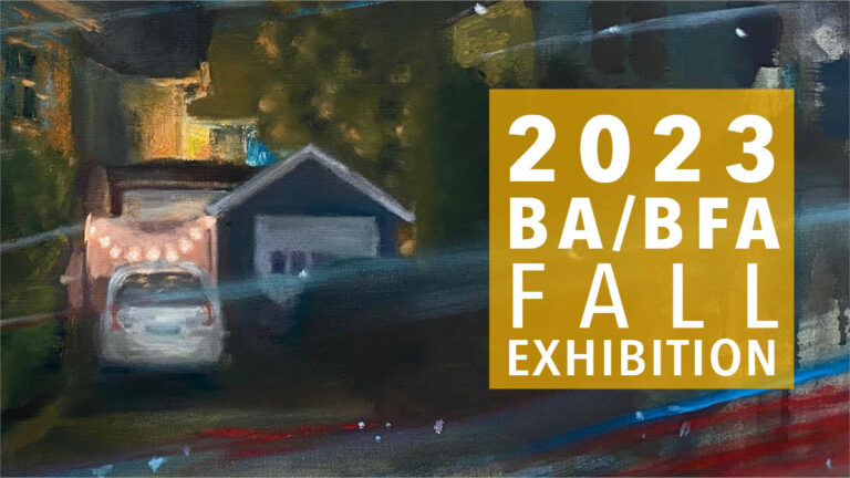 PSOA_Art BA BFA Exhibition Fall 2023 Promo Image