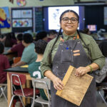 Jeanette Arellano found a welcoming space in UWM’s ArtsECO program. “I felt like I was in the right place.” (UWM Photo/Troye Fox)