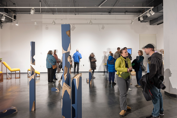 Attendees at BA/BFA Exhibition 