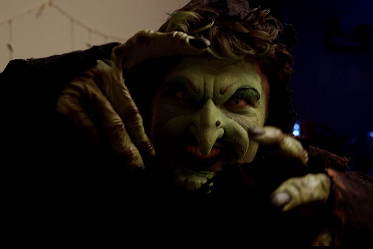 Close up of the witch from Curse of the Creeper