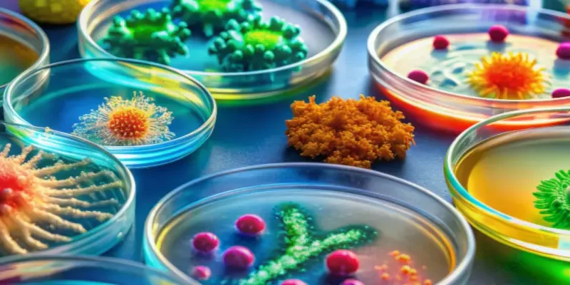 several items in petri dishes