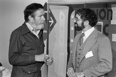 John Cage and Michel Benamou