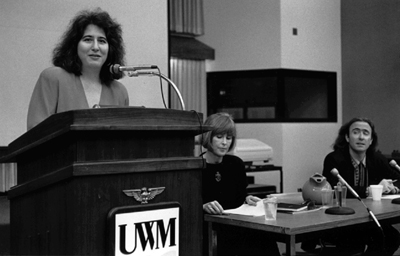 Patrice Petro introducing the "Public Emotions" panel