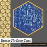 Image of 2011-2012 C21 Annual Report cover, featuring a honeycomb shape with letters