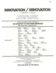 Innovation-Renovation Conference Flyer