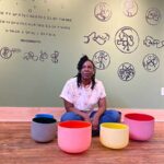 Photograph of Tending Tomorrow Collaboratory Event Arts@Large - Camille Mays on the Bowls