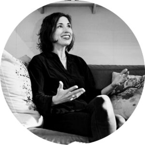 Portrait of Charlotte Kent, moderator of the Generations and Generativity panel from C21's Aesthetics, Art, & AI program series.
