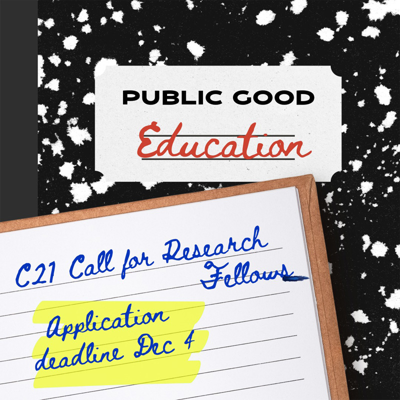 The theme for the 2027-28 call for research fellows is Public Good: Education.