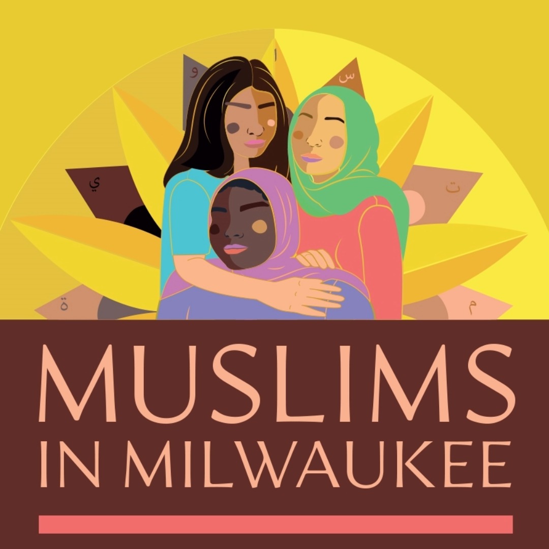 Part of the book cover for Muslims in Milwaukee