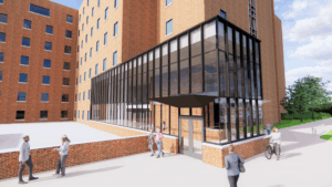 New building entrance