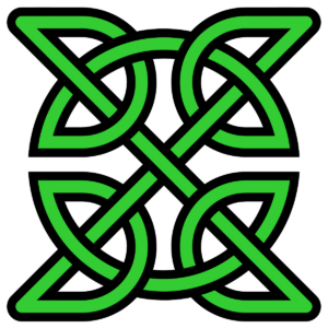 green celtic knot