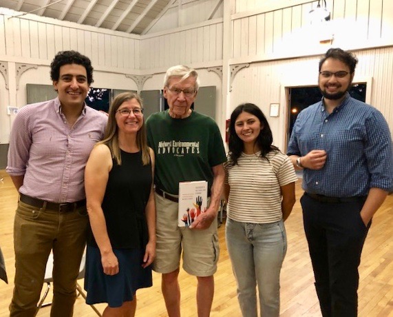 Sherif Halaweish, CWP research associate; Melissa Scanlan, CWP director; Arlen Christenson, inductee; Sarah Martinez, CWP water policy specialist; and Misbah Hussain, CWP water policy specialist