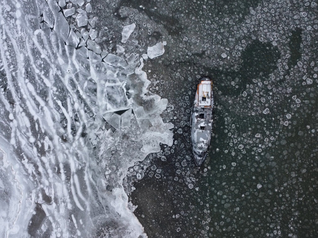 The Donny S. in Baileys Harbor on December 9, 2025