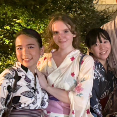UWM study abroad student in Japan