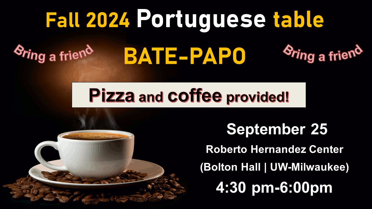 Fall 2024 Portuguese table event graphic