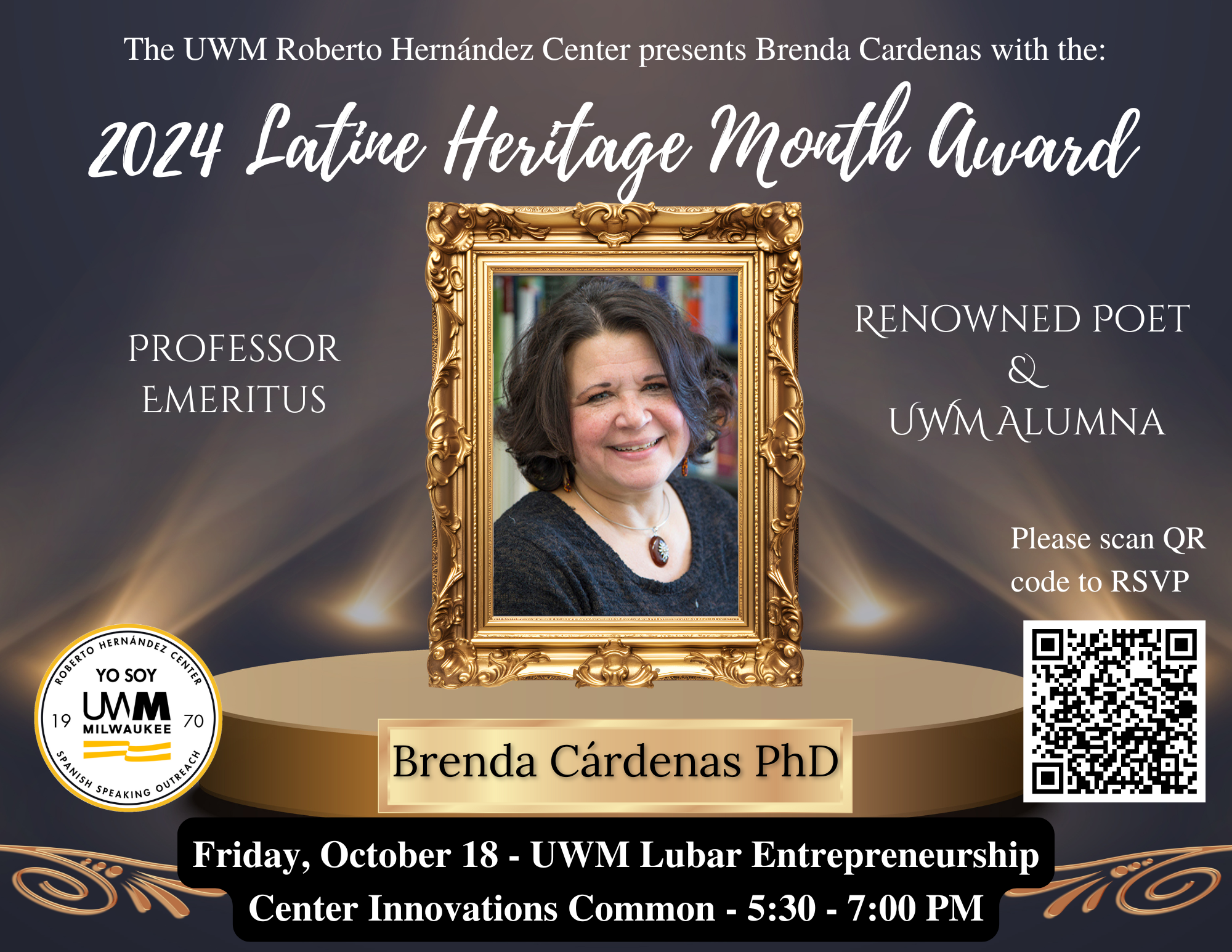 2024 Latine Heritage Month Award poster