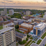 Aerial view of UW-Milwaukee campus