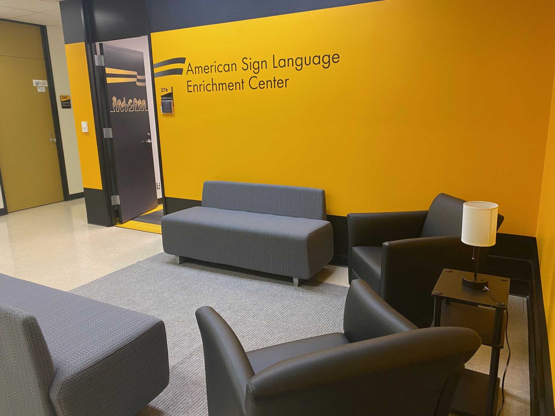 View of American Sign Language Enri