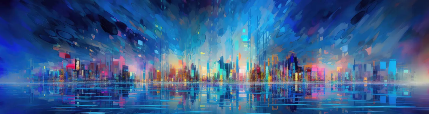 Dreamlike cityscape; created by AI