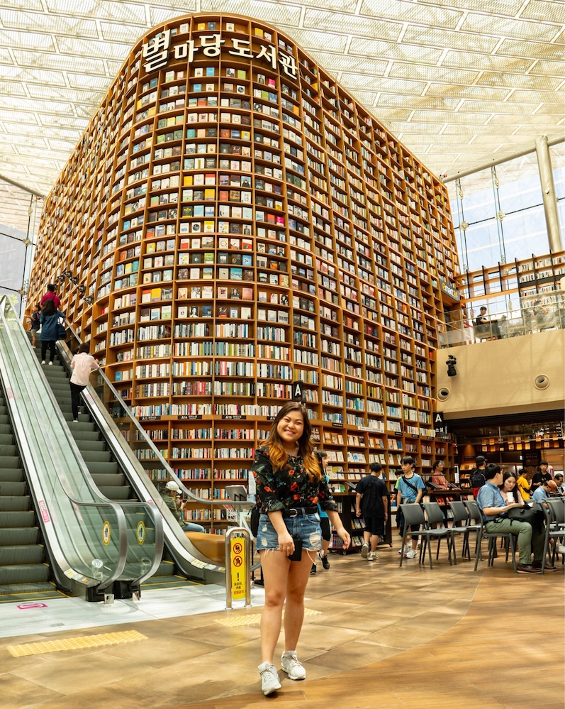 Lily Khang at Starfield Library in Seoul, South Korea