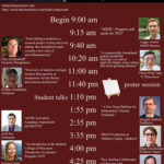 MIDD Symposium flyer, February 17, 2023, with schedule and speaker headshots