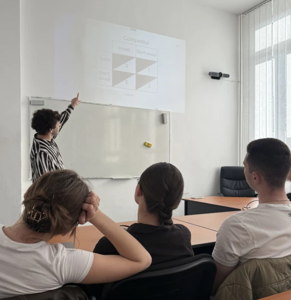 Ethan Ballou teaching class