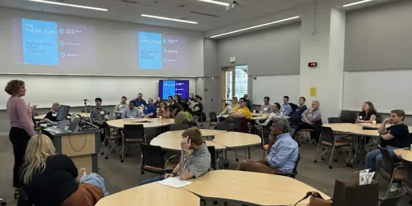 The crowd at Panther Econ Connect