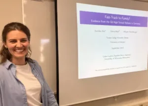 Prof. Mirjam Stockburger during the seminar