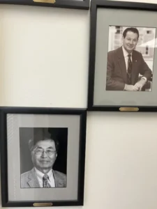 Prof Kim's newly hung photo