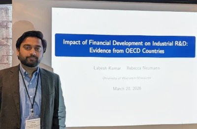 Grad student Labesh Kumar