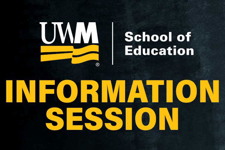 School of Education Information Session graphic