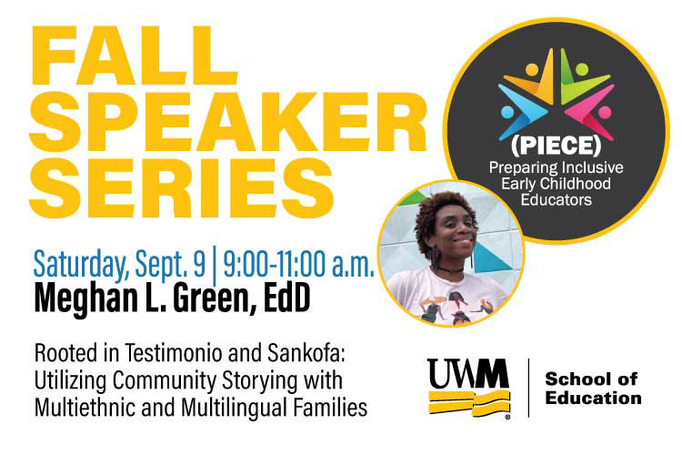 PIECE Fall Speaker Series Session 1, featuring Meghan L. Green, EdD