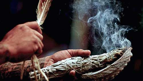 Indigenous practice of purifying and cleansing called ‘smudging’