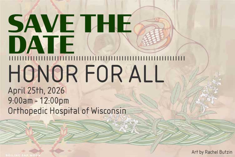 Honor for All Save the Date April 25, 2026