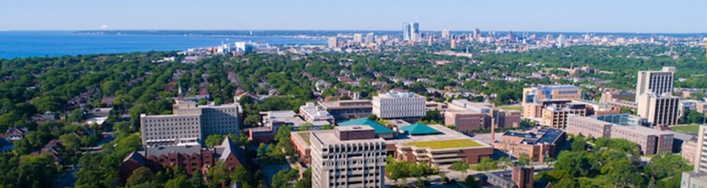 aerial photo of UWM